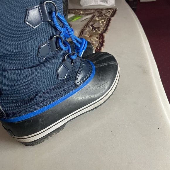Sorel Kids Blue and Black Snow Boots - Picture 7 of 9